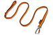 Повідець для собак Bungee leash Non-stop dogwear Чорний/Помаранчевий 2 м/23 мм 41425 фото 1