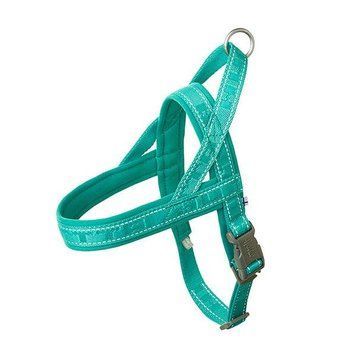 Пом'якшена шлея для собак Hurtta Casual harness ECO 80-90 Бірюзовий 32429 фото