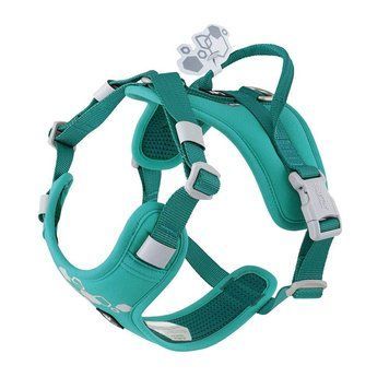 Шлейка пом'якшена для собак Hurtta Weekend Warrior Harness II ECO Бірюзовий 65-80 42118 фото