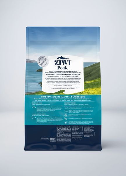Повнораціонний сухий корм для котів Ziwi Peak Air Dried Скумбрія з ягням 1 кг 46361 фото