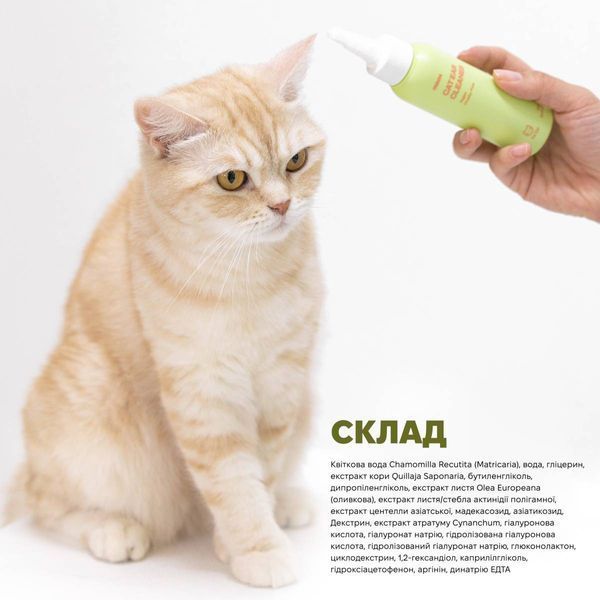 Веганская жидкость для очищения ушек котов Inoom Cat Ear Cleaner 100 мл 32758 фото