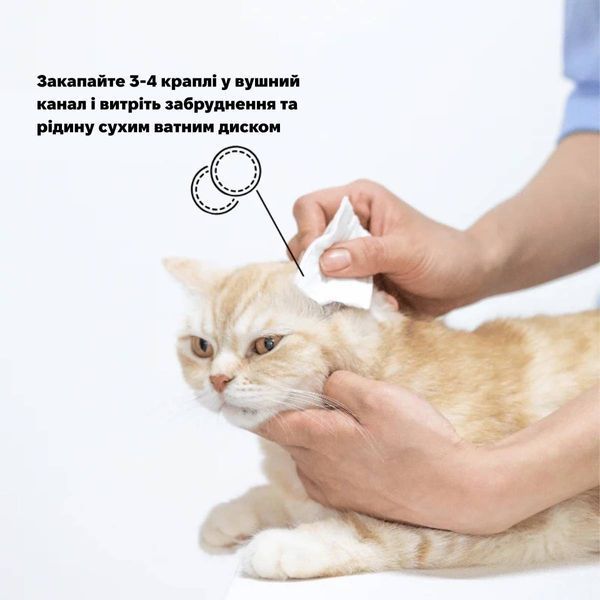 Веганская жидкость для очищения ушек котов Inoom Cat Ear Cleaner 100 мл 32758 фото
