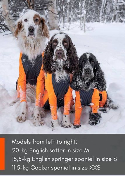 Комбінезон для собак чоловічої статі Protector snow Non-stop dogwear Чорний/Помаранчевий S 40867 фото