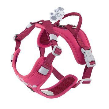 Шлейка пом'якшена для собак Hurtta Weekend Warrior Harness II ECO Рожевий 55-70 42122 фото