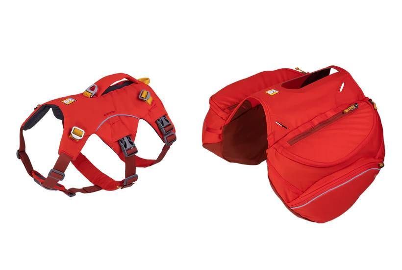 Шлейка-рюкзак для собаки Ruffwear Palisades&trade; M Красный 30986 фото