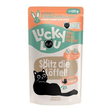 Натуральний вологий корм для котів Lucky Lou Lifestage Adult з Птицею та Кроликом 125 г 48291 фото