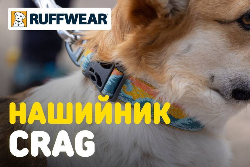 Светоотражающий ошейник для собаки Ruffwear Crag&trade; 51-66 см Бирюзово-голубой 30637 фото