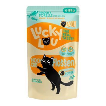 Натуральний вологий корм для котів Lucky Lou Lifestage Adult з Птицею та Фореллю 125 г 48292 фото