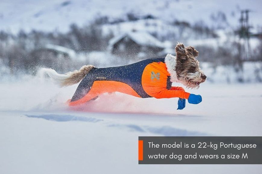 Комбінезон для собак жіночої статі Protector snow Non-stop dogwear Чорний/Помаранчевий 2XS 40871 фото