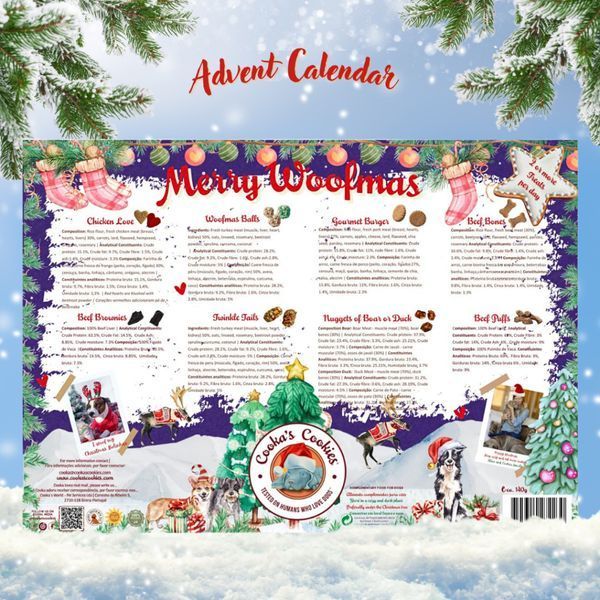 Новогодний адвент-календарь для собак Cooka's Cookies 45585 фото