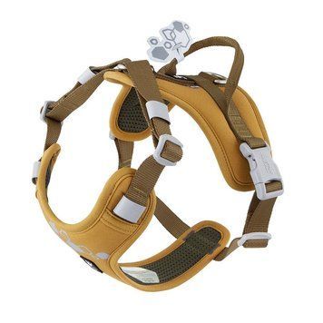 Шлейка пом'якшена для собак Hurtta Weekend Warrior Harness II ECO Темно-жовтий 45-60 42126 фото