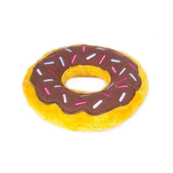Мягкая игрушка для собак пончик шоколад ZippyPaws Donutz Chocolate с пищалкой 28462 фото