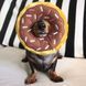 Мягкая игрушка для собак пончик шоколад ZippyPaws Donutz Chocolate с пищалкой 28462 фото 6