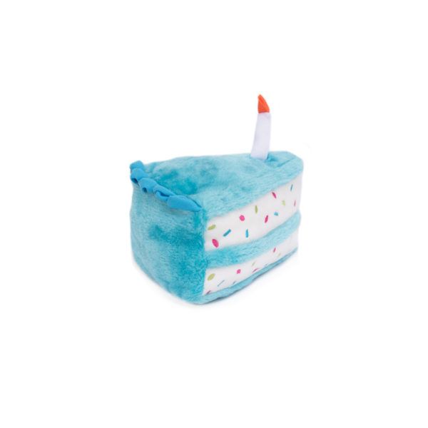 М'яка іграшка для собак торт на день народження ZippyPaws Birthday Cake Blue з пищалкою 28466 фото