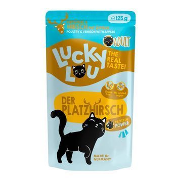 Натуральний вологий корм для котів Lucky Lou Lifestage Adult з Птицею та Олениною 125 г 48295 фото