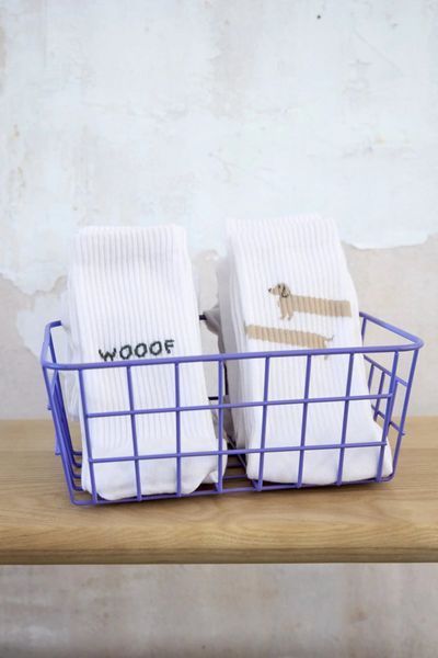 Шкарпетки для власників собак Palopa Tennis Socks Lettering Блакитний/Сірий 2 пари 35-40 45553 фото