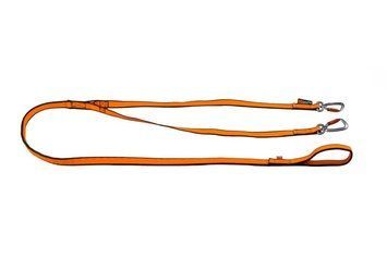 Повідець-спарка для собак Bungee leash double Non-stop dogwear Чорний/Помаранчевий 41427 фото