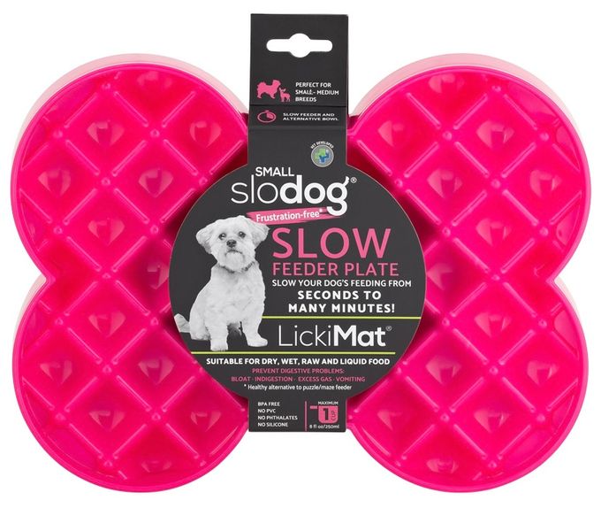 Миска слоуфідер для маленьких собак LickiMat Small Slodog Pink 30347 фото