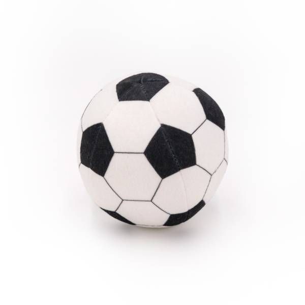 М'яка іграшка для собак футбольний м'яч ZippyPaws SportsBallz Soccer з пищалкою 28492 фото