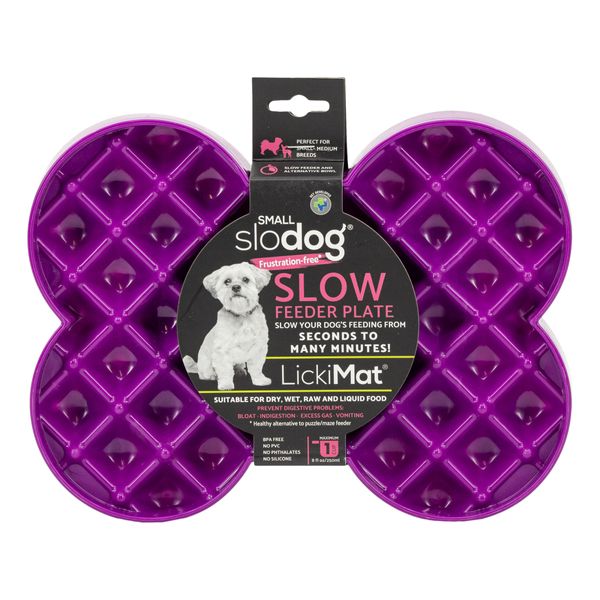 Миска слоуфідер для маленьких собак LickiMat Small Slodog Purple 30348 фото