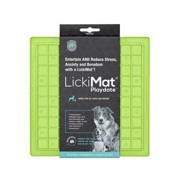 Лизальний килимок антистрес для собак LickiMat Playdate Green, мʼяка основа 27728 фото